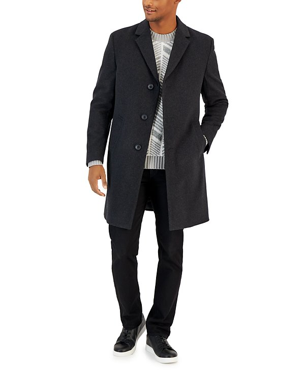 Nautica Men's Classic-Fit Camber Wool Overcoat MSRP $395