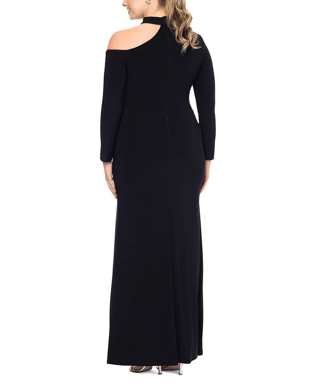Xscape Plus Cutout One Shoulder Gown MSRP $239