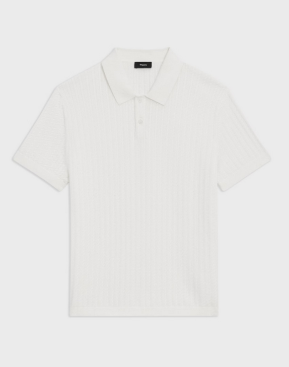 Theory Short Sleeve Cable Polo MSRP $185