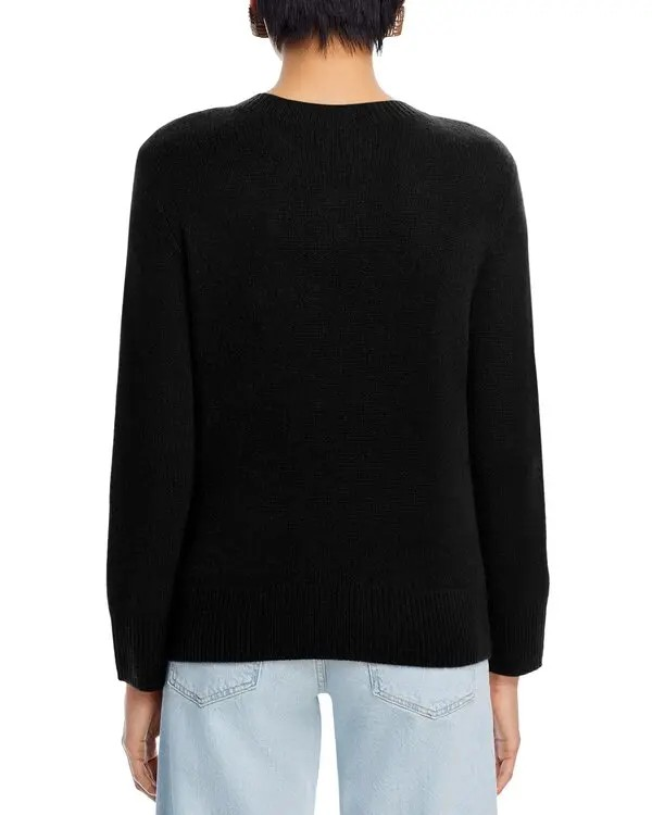 C by Bloomingdale's Cashmere Boxy Crewneck Sweater MSRP $178