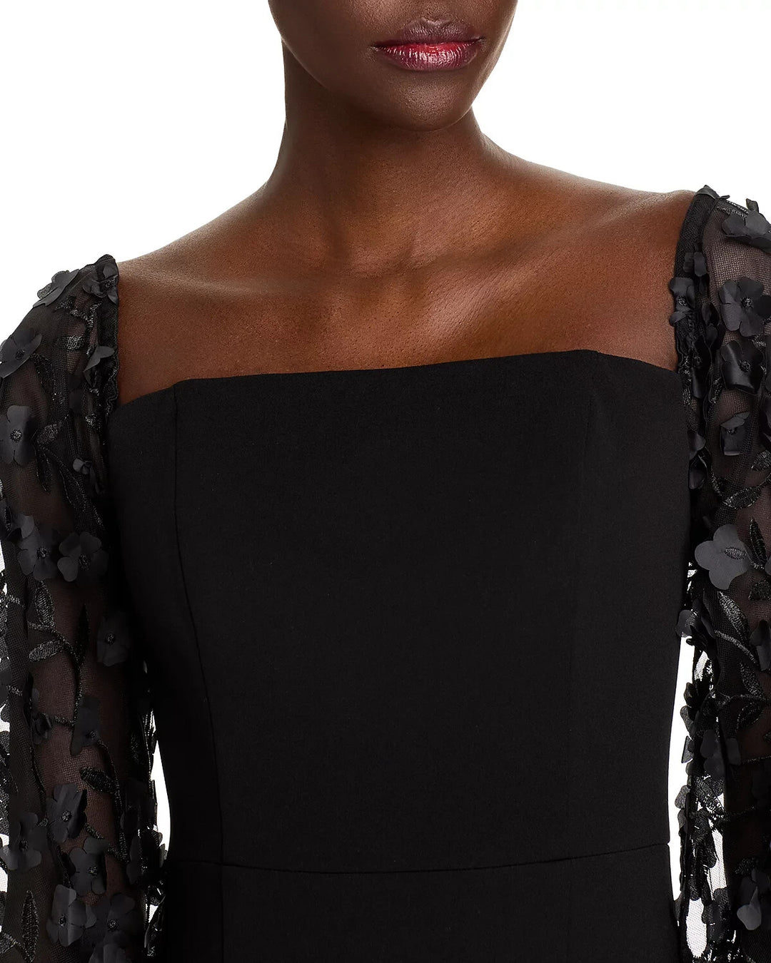 Eliza J Floral-Embellished Off-the-Shoulder Gown MSRP $228