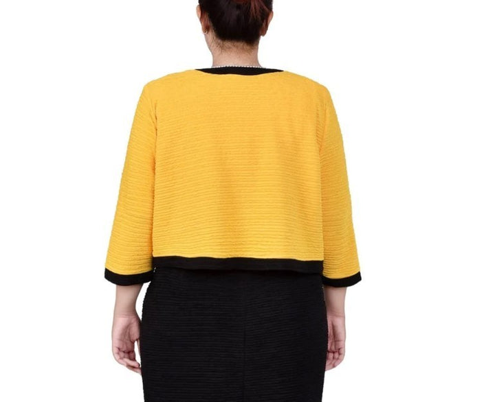 NY Collection Plus Size Textured Knit 2 Piece Dress Set MSRP $65