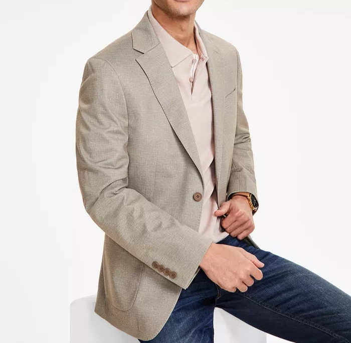 Calvin Klein Men's Solid Slim-Fit Soft Sport Coat MSRP $295