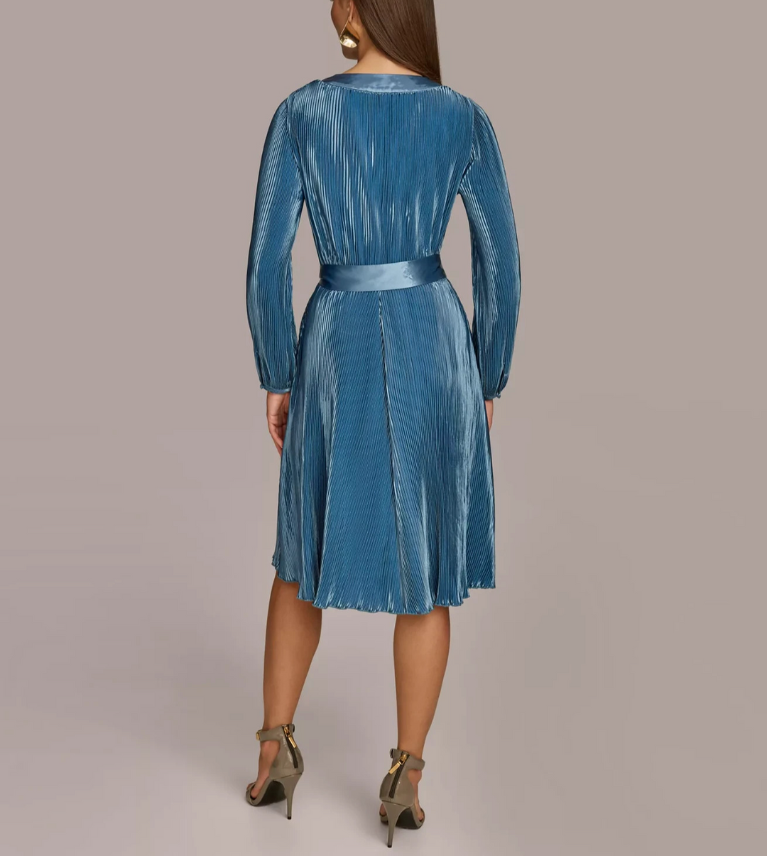 Donna Karan New York Women's Pleated A-Line Dress MSRP $ 229