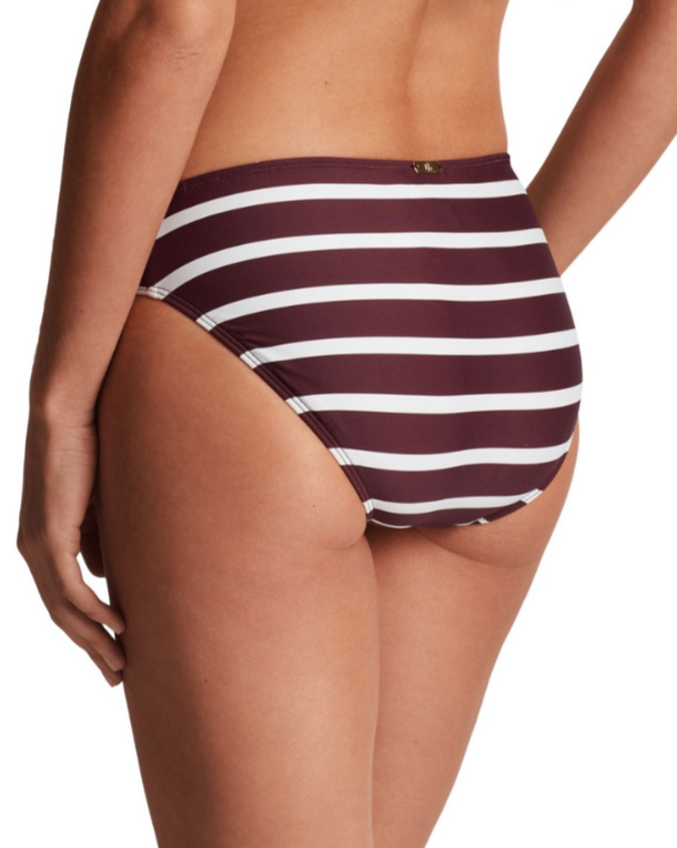 Lauren Ralph Lauren Striped Hipster Bikini Bottom MSRP $75