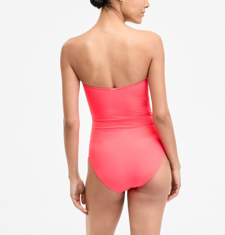 Anne Cole Twist-Front Ruched One-Piece Swimsuit MSRP $88