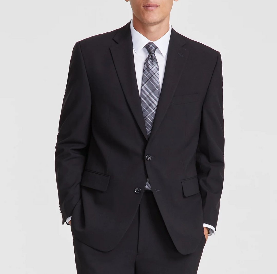 Perry Ellis Portfolio Perry Ellis Men's Modern-Fit Solid Nested Suit MSRP $395