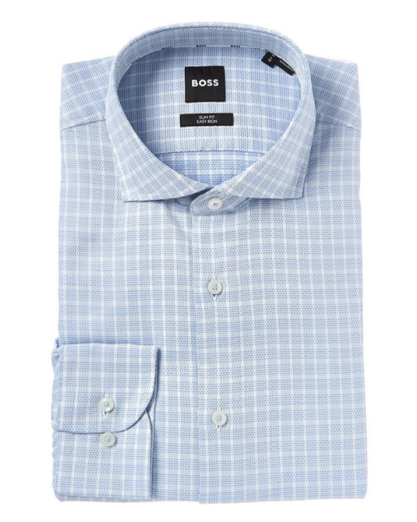 BOSS Hank Spread Slim Fit Dress Shirt MSRP $128