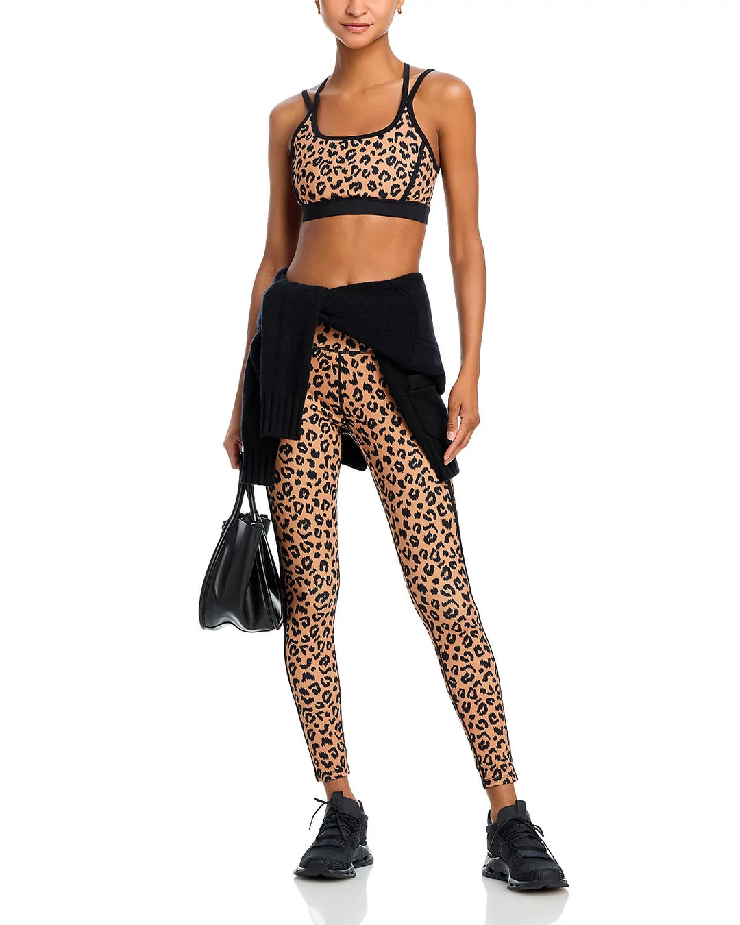 AQUA Athletic Printed Toned Out High Rise Leggings MSRP $78