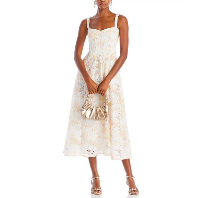 Bardot Lilah Corset Midi Dress MSRP $189