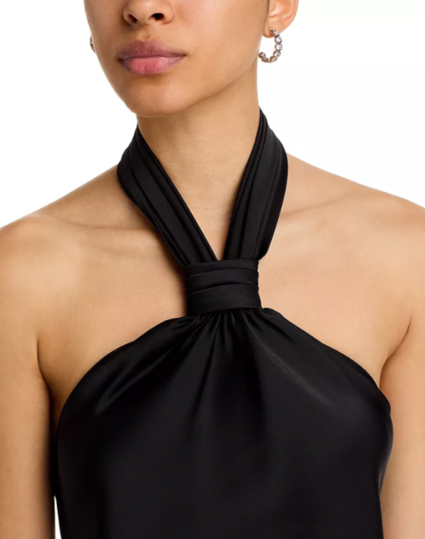 AQUA Knot Halter Gown MSRP $268
