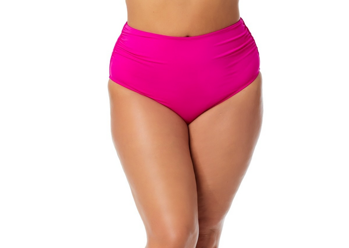 Anne Cole Plus Size High-Waist Bikini Bottoms MSRP $64