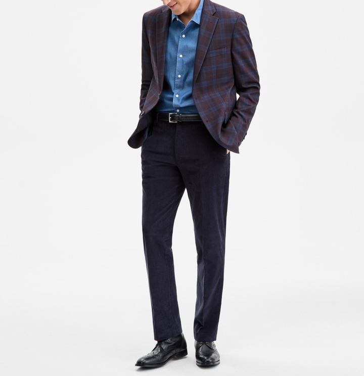Tommy Hilfiger Men's Modern-Fit Check Sport Coat Size 38S MSRP $295