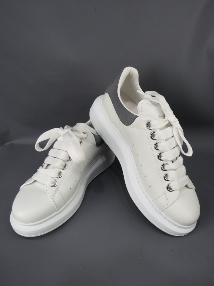Alexander McQUEEN Women's Snake Embossed Heel Detail Sneakers MSRP $690