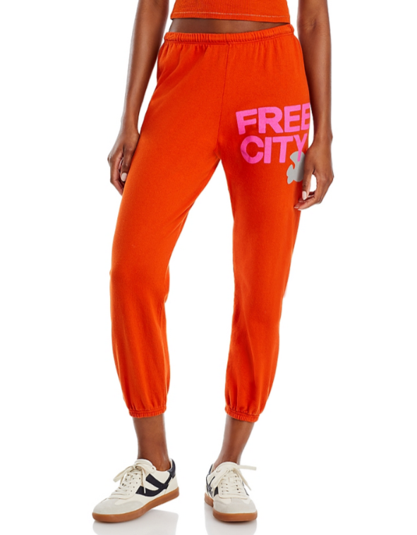 Free City Cotton Logo Sweatpants MSRP $168