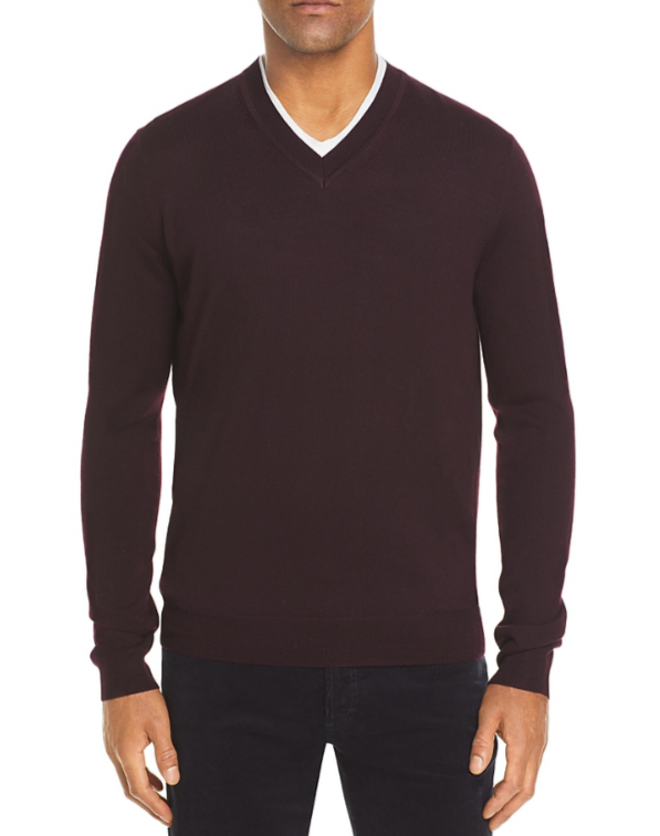 The Men Store V-Neck Merino Wool Sweater MSRP $88