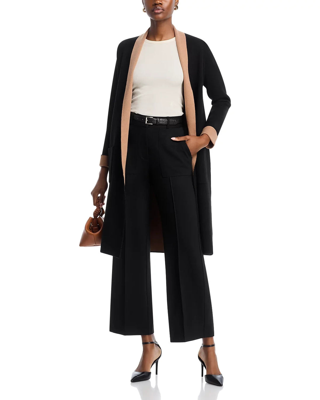 T Tahari Shawl Lapel Cardigan MSRP $128