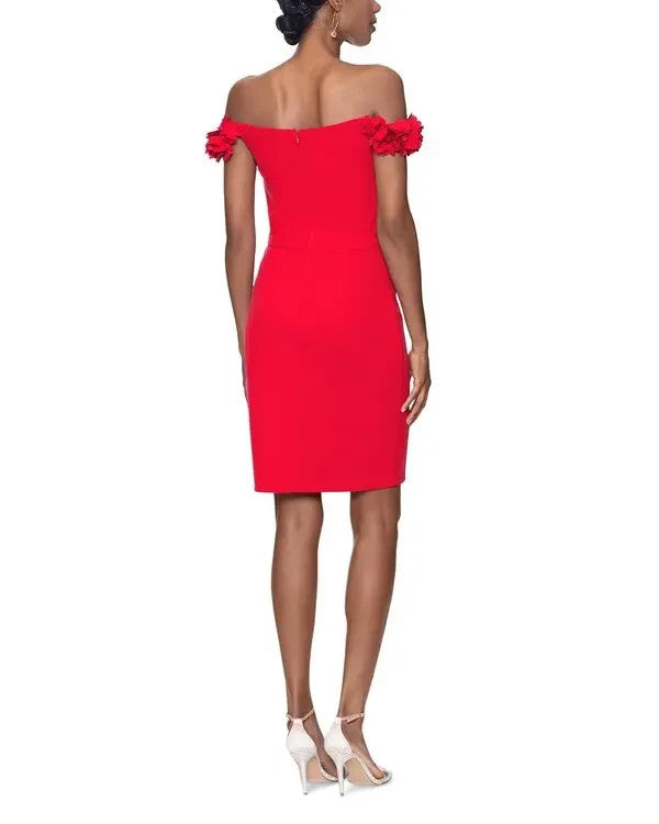 AQUA Scuba Crepe Sheath Dress MSRP $278