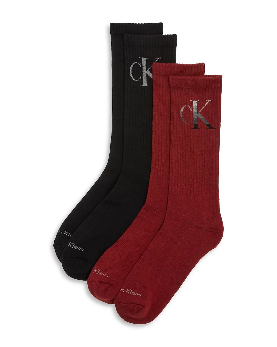 Calvin Klein Ribbed Cushion Crew Socks, Pack of 2 MSRP $18