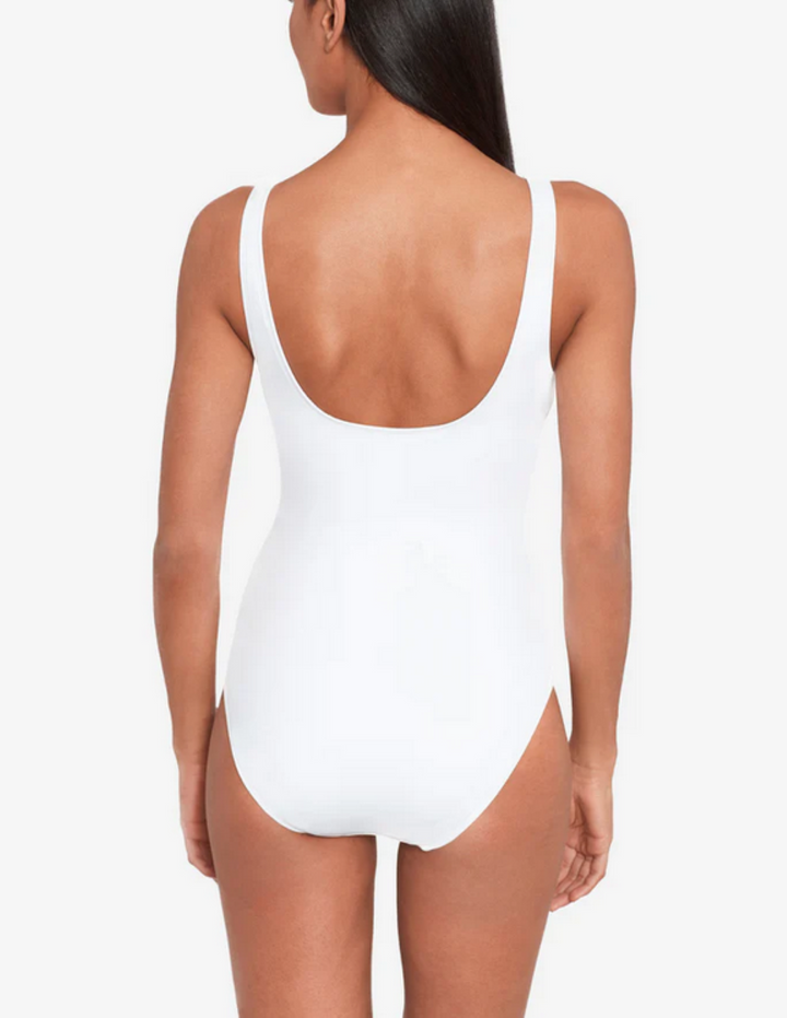 Lauren Ralph Lauren Ring Over The Shoulder One Piece Swimsuit MSRP $145