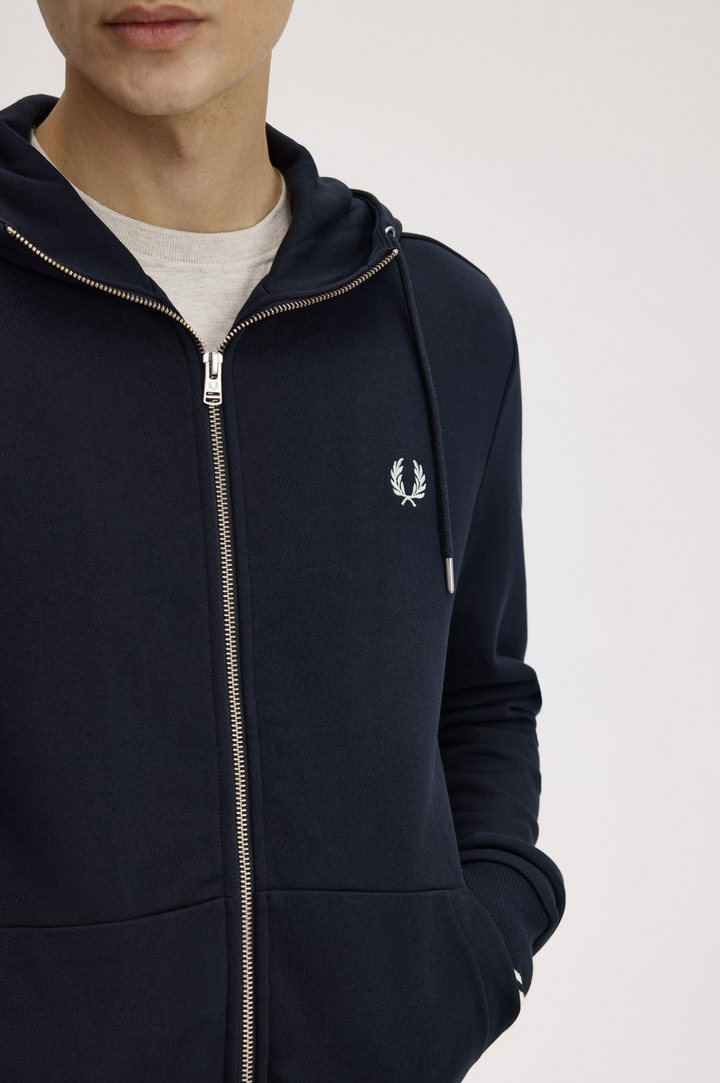 Fred Perry Hooded Zip Through Sweatshirt MSRP $150