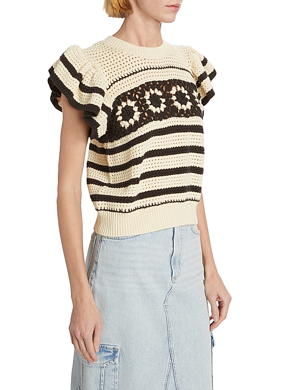 Rails Penelope Flutter Sleeve Sweater MSRP $188