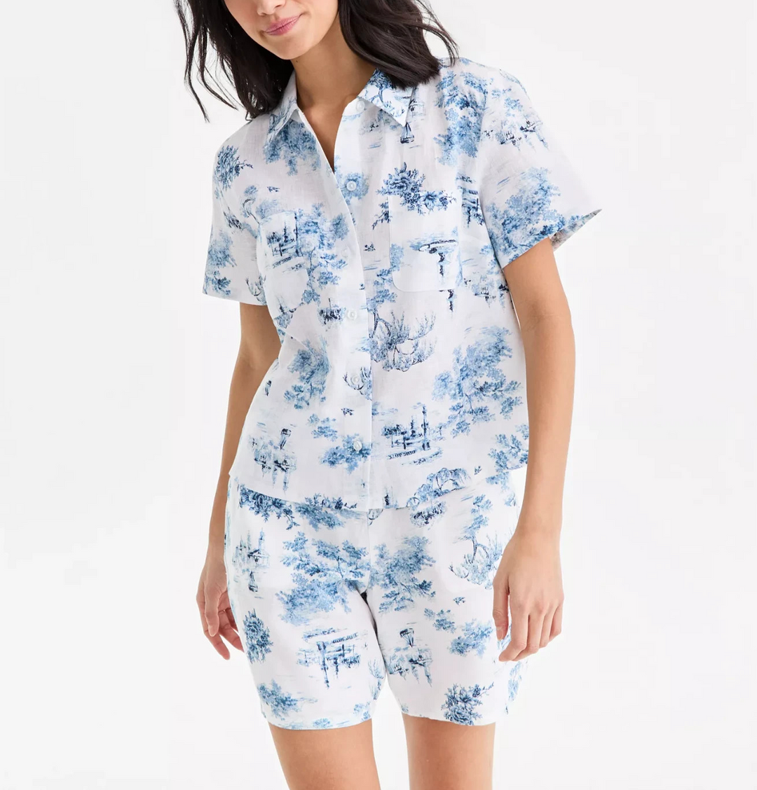 Charter Club Women's 100% Linen Camp Shirt MSRP $69.50
