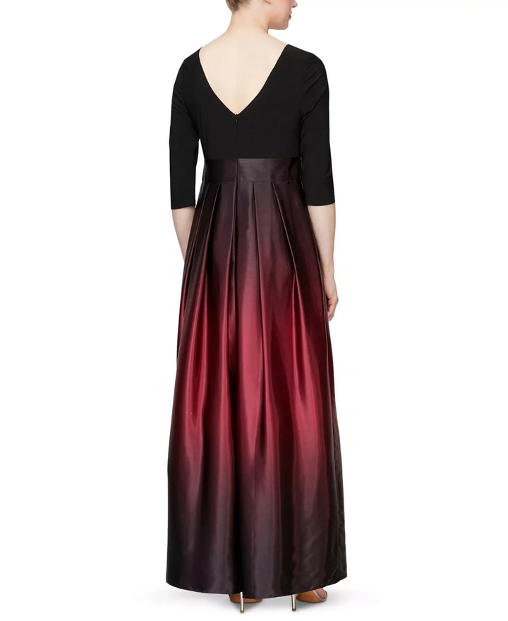 SL Fashions Petite Ombré Satin Gown MSRP $149