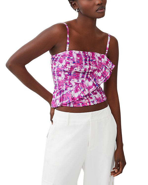French Connection Aria Faris Printed Sleeveless Top MSRP $78