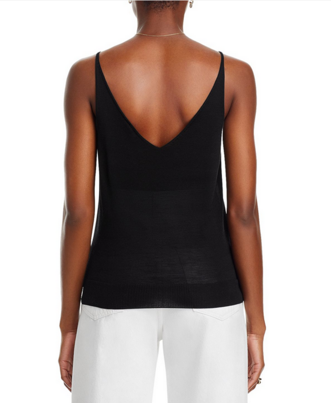 Theory Silk Knit V Neck Tank MSRP $215