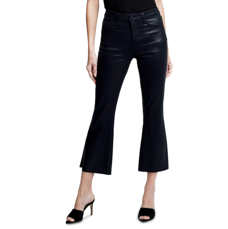 L'AGENCE Kendra High Rise Cropped Flared Jeans MSRP $285
