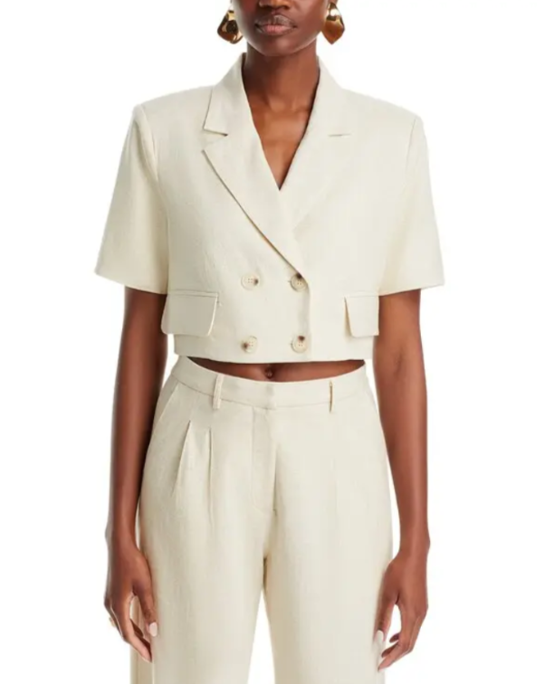 Lucy Paris Tia Cropped Blazer MSRP $89