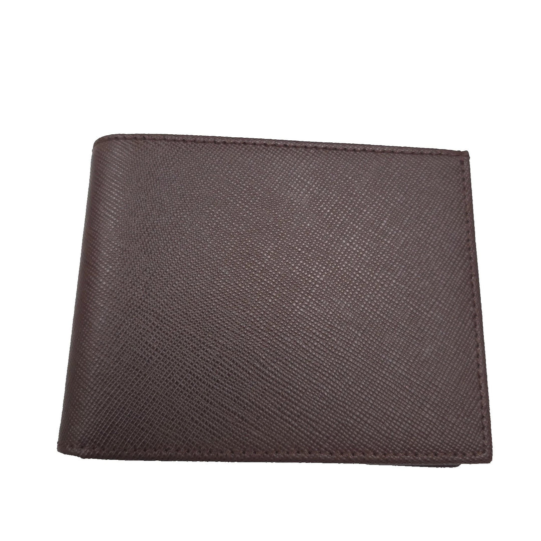 The Men's Store Italian Saffiano Leather Bifold Wallet