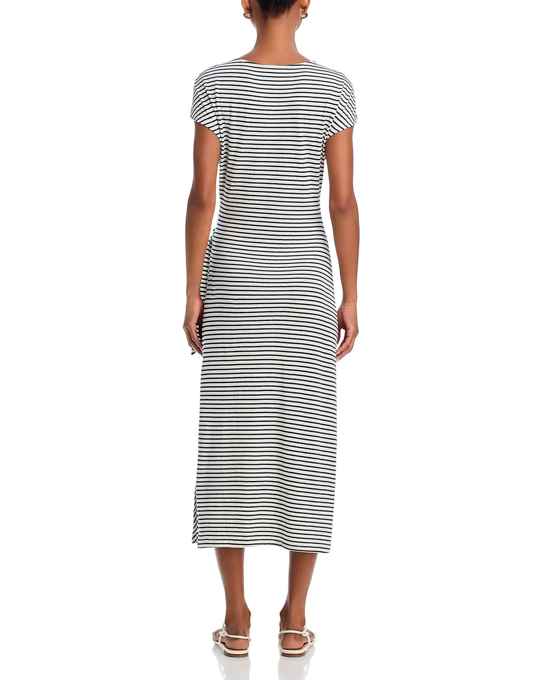 Rails Selah Striped Front Tie Midi Dress MSRP $168