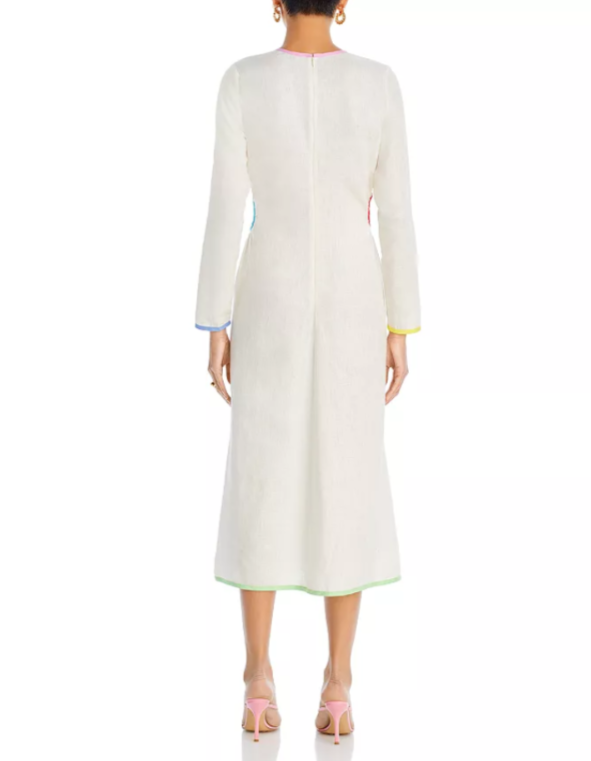 RHODE Thierry Linen Midi Dress MSRP $450
