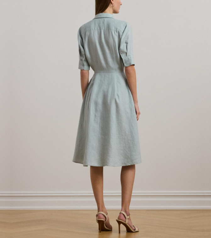 Lauren Ralph Lauren Linen Shirtdress MSRP $185