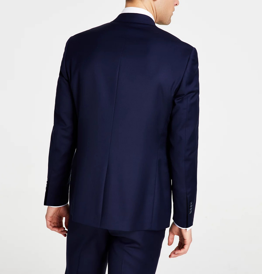 Michael Kors Men's Classic-Fit Wool-Blend Stretch Solid Suit Jacket MSRP $450
