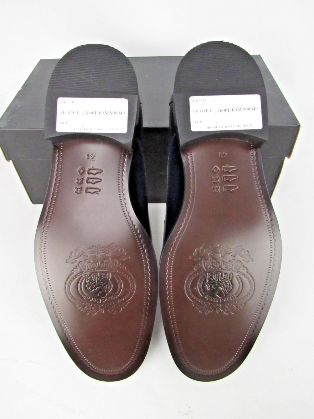 Elegant Men’s Premium Calf Leather Derby Formal Shoes – Handcrafted Size EU 41