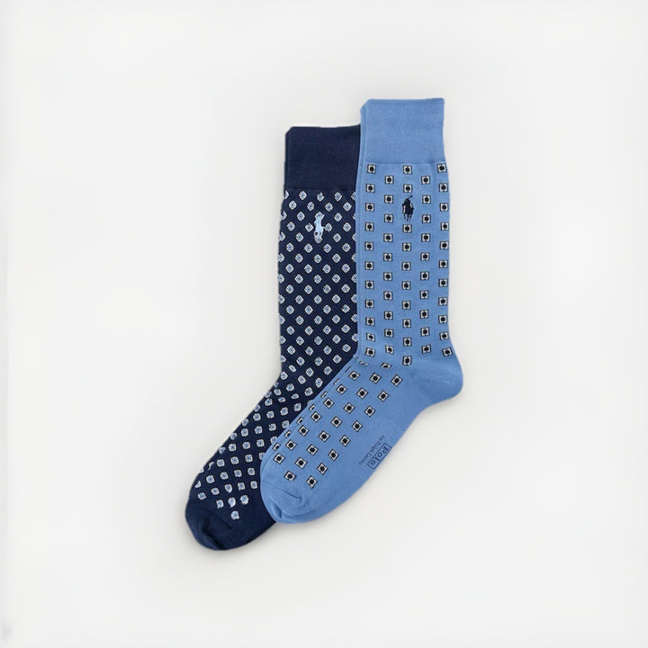 Polo Ralph Lauren Men's Foulard Slack Print Socks, 2-Pack MSRP $26