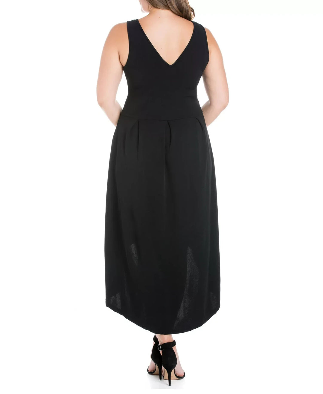 24seven Comfort Apparel Women's Plus Size High Low Party Dress MSRP $80.99