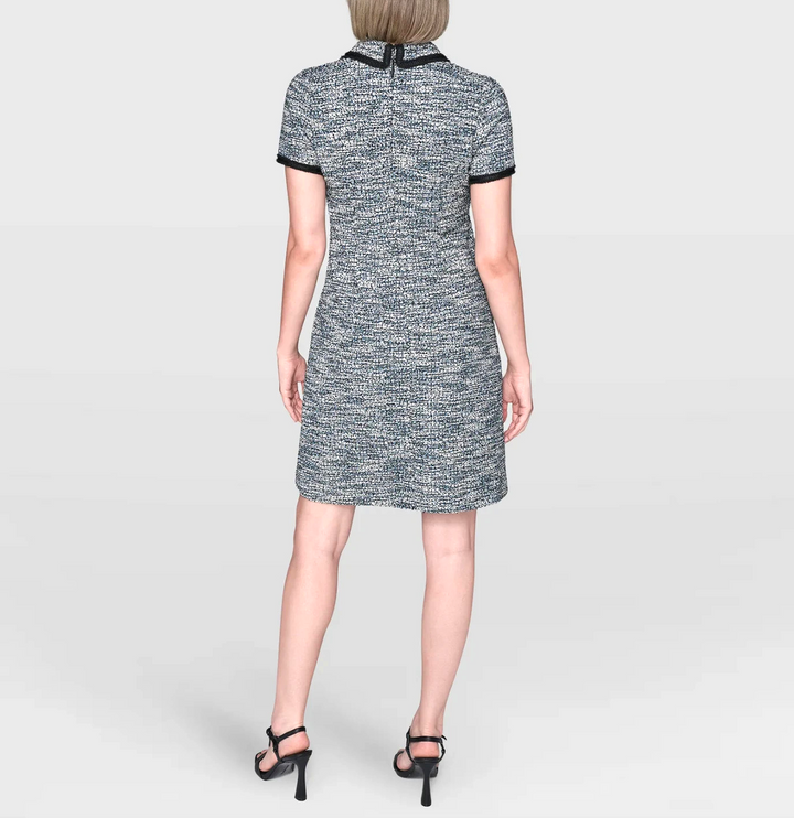 Karl Lagerfeld Paris Tweed Knit Shirt Dress MSRP $158