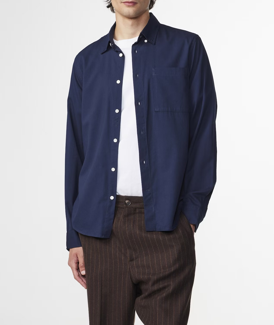 NN07 Arne Twill Regular Fit Button Down Shirt MSRP $185