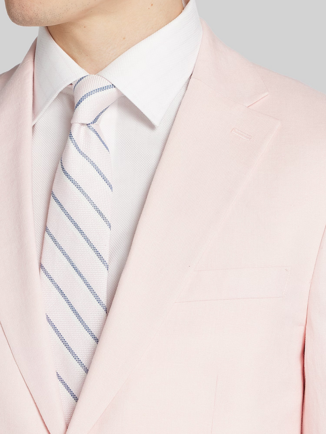 Bar III Men's Slim-Fit Linen Suit Jackets - Pink Solid MSRP $360