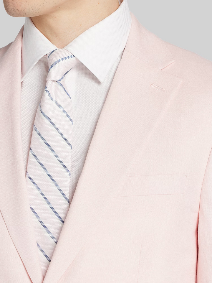 Bar III Men's Slim-Fit Linen Suit Jackets - Pink Solid MSRP $360