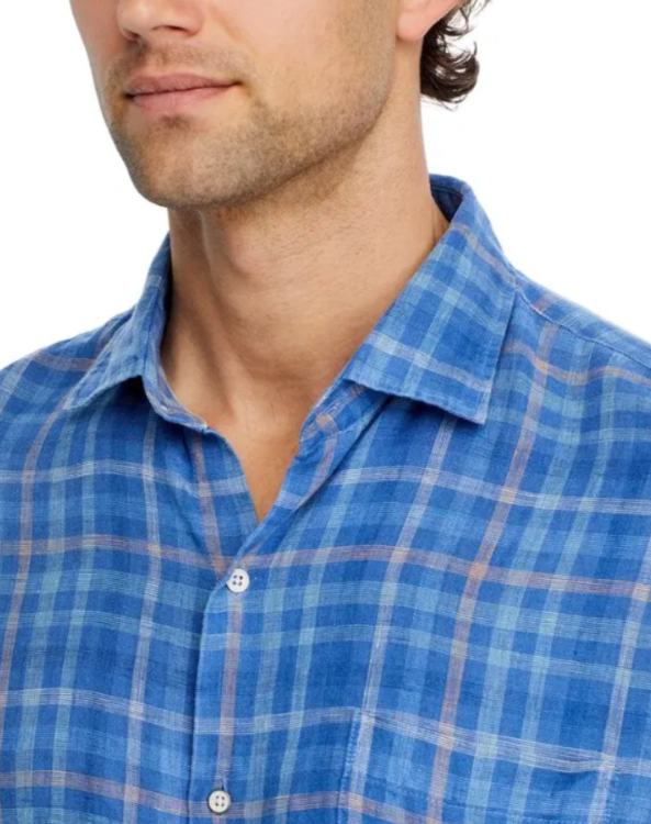 Peter Millar Crown Ashore Linen Sport Shirt MSRP $160