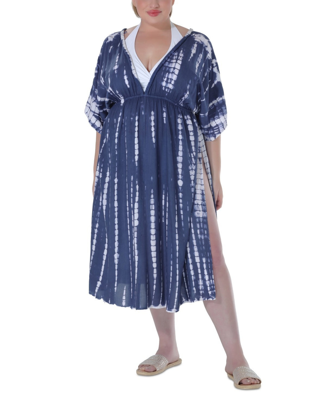 Raviya Ravyia Plus Size Tie-Dyed Cover-Up Dress MSRP $58