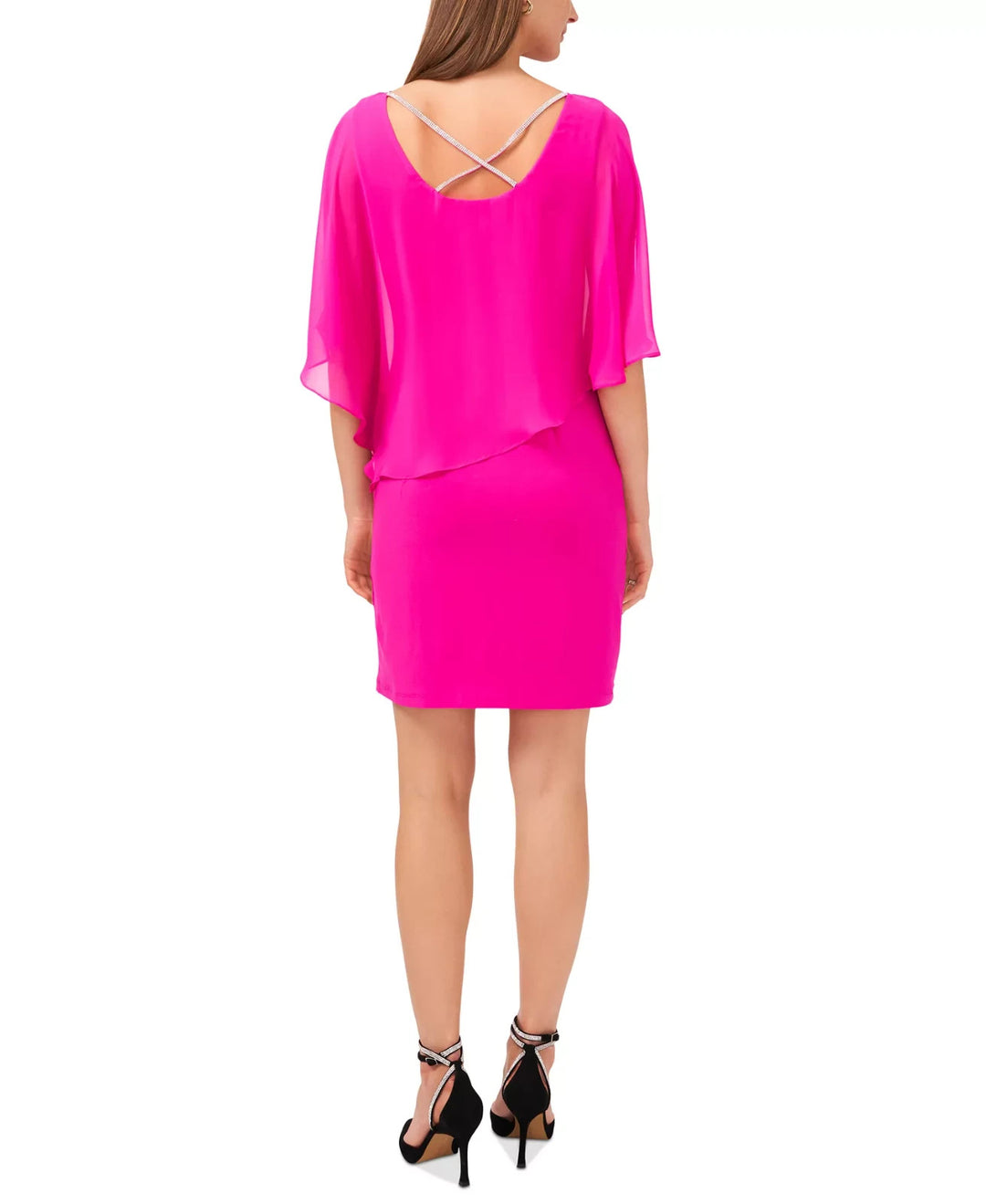 MSK Petite Cape-Overlay Sheath Dress MSRP $80