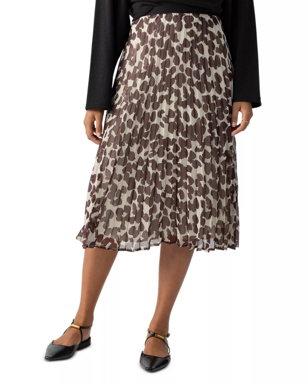 Sanctuary New Pleated Midi Skirt MSRP $99