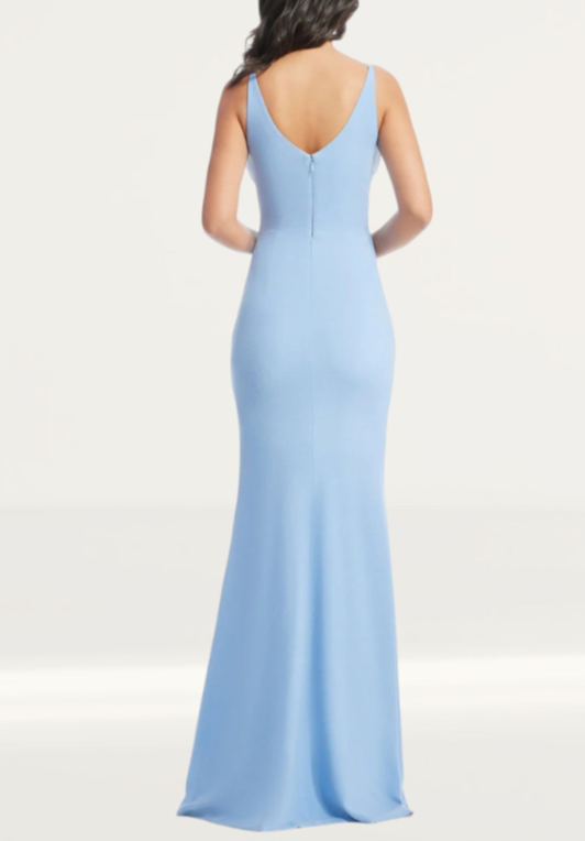 Dress the Population Jordan Plunge Neck Gown MSRP $248