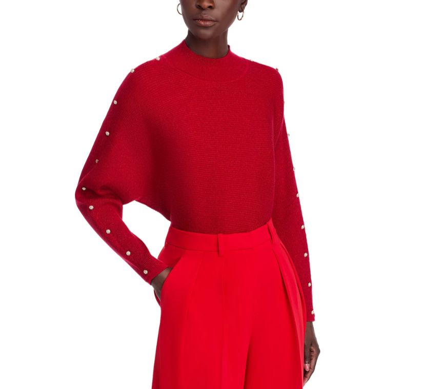 T Tahari Mock Neck Sweater MSRP $78